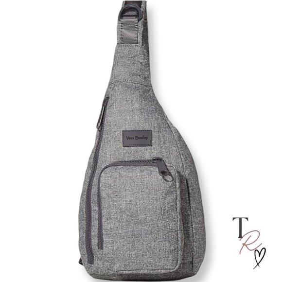 Vera Bradley ReActive Mini Sling Backpack Belt Bag Crossbody in Gray - Picture 1 of 9